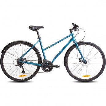 Велосипед MERIDA Crossway Urban 50 TealBlue/SilverBlue/Lime, рама XL